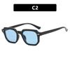 Fashion Vintage Square Sunglasses Woman Retro Sun Glasses Female Blue Mirror Eyewear Brand Designer Gradient Oculos De Sol