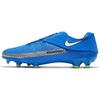 Phantom GT Academy FlyEase Round Toe Lace-Up MG (Rubber Short Studs) Slip-Resistant Durable Soccer Shoes Men Sneaker Blue Silver DA2835-403