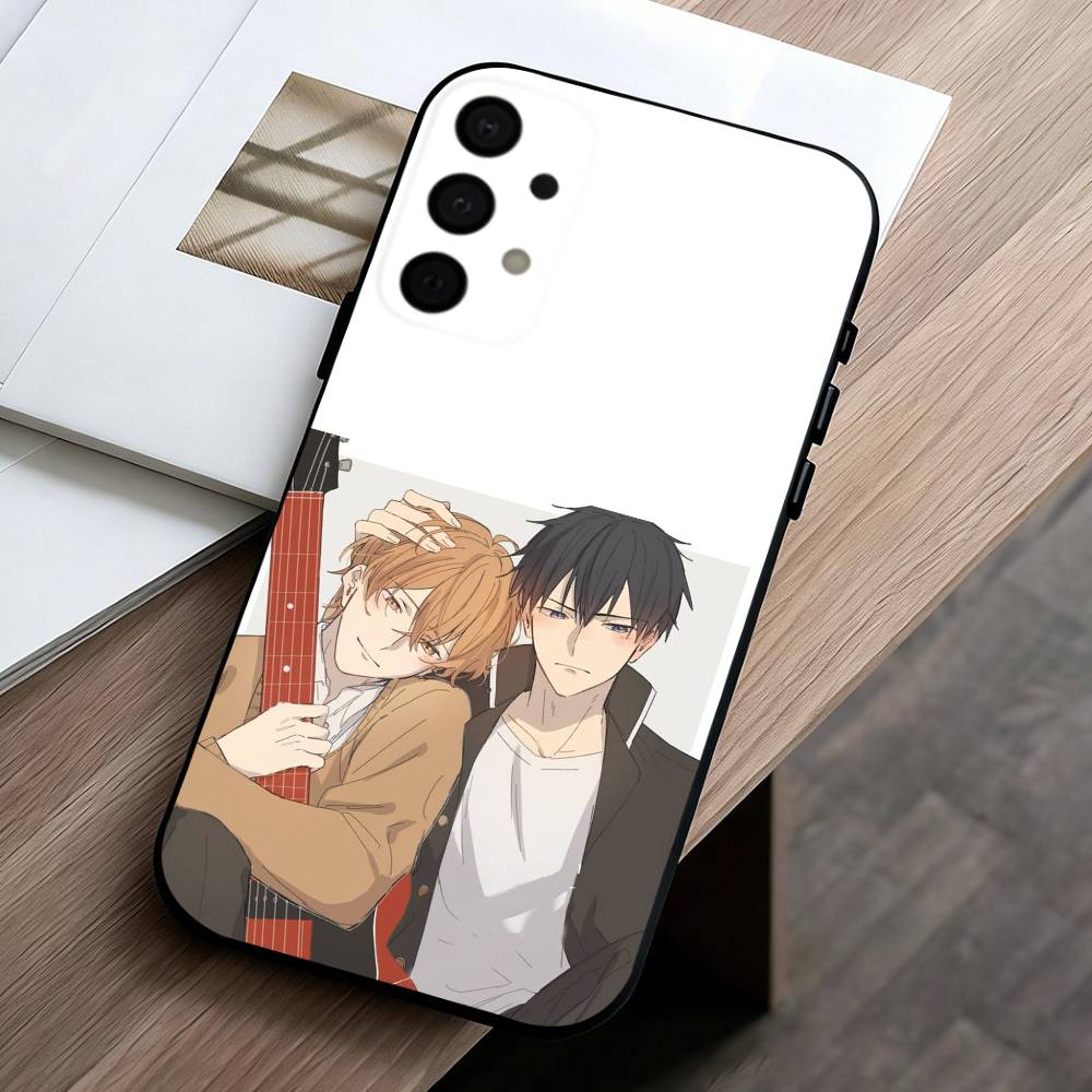 G-Given BL Anime Ritsuka M-Mafuyu Sato phone Case For Samsung Galaxy A73,A72,A71,A70,A53,A52,A51,Others Soft Black Shell