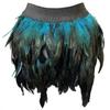 Hot Selling Festival Party Multicolor Feather Skirt Ball Gown