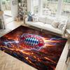 Tappeto in velluto di cristallo con design Bayern Monaco Accogliente Non?Tappeto Stampato Antiscivolo per Camera da Letto Soggiorno Ingresso