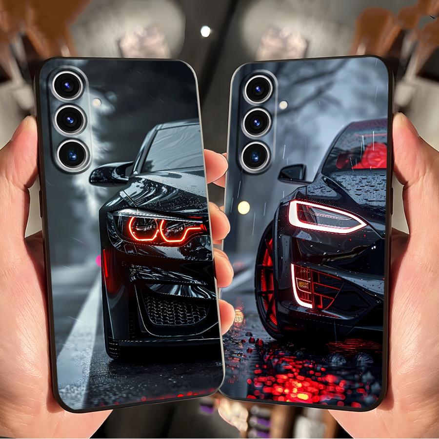 Case for Samsung Galaxy S26 S25 S10 S9 S24 Plus S21 FE S23 Note 20 8 9 10 S26 S20 Ultra Funda Phone Cover Cool Car Lights