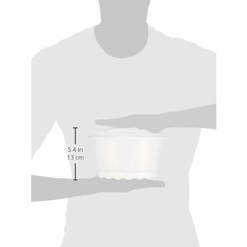 PEARL METAL Microwave Cooking White Chiffon Sponge Cake Pan, 18cm, Outer Diameter 220mm X Height 135mm, Easy To Cook In the Microwave, Made In Japan,