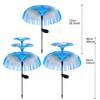 1Pcs Multi-layer LED solar jellyfish light, 7 modes, outdoor garden decorative light, courtyard landscape light, holiday gift