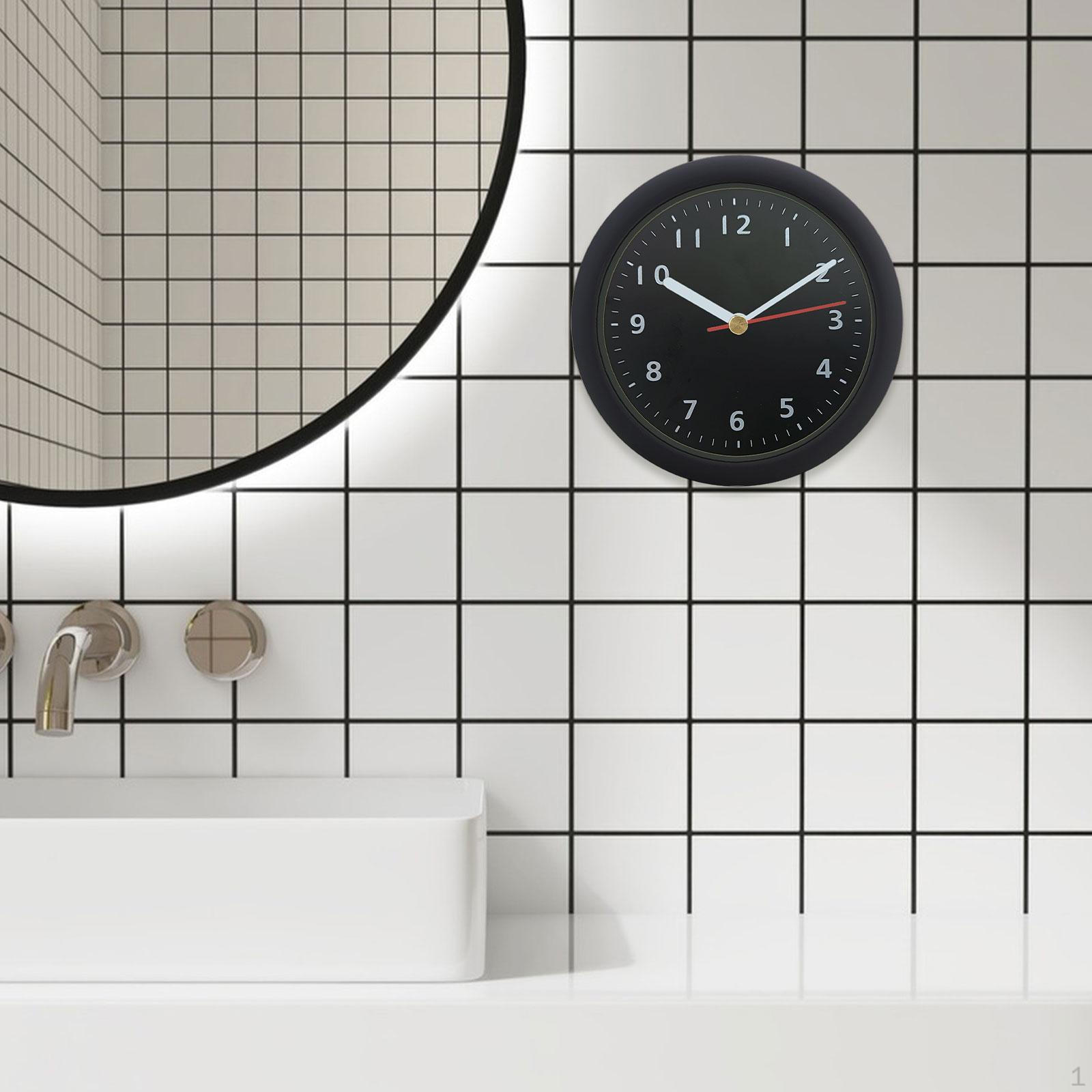 

Круглые настенные часы 15,2 см для офиса и столовой Black