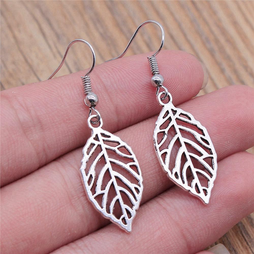 Drop & Dangle Earring Plant Four-Leaf Clover Cactus Vintage Jewelry SuppliesEarring Size 18x19mm QE021