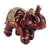 Elephant Statue Durable Resin Cute Elegant Attract Wealth Round Corner Elephant Decor for Home