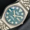 GENUINE VINTAGE SEIKO AUTOMATIC JAPAN MENS GREEN COLOR DIAL WATCH A500118-2