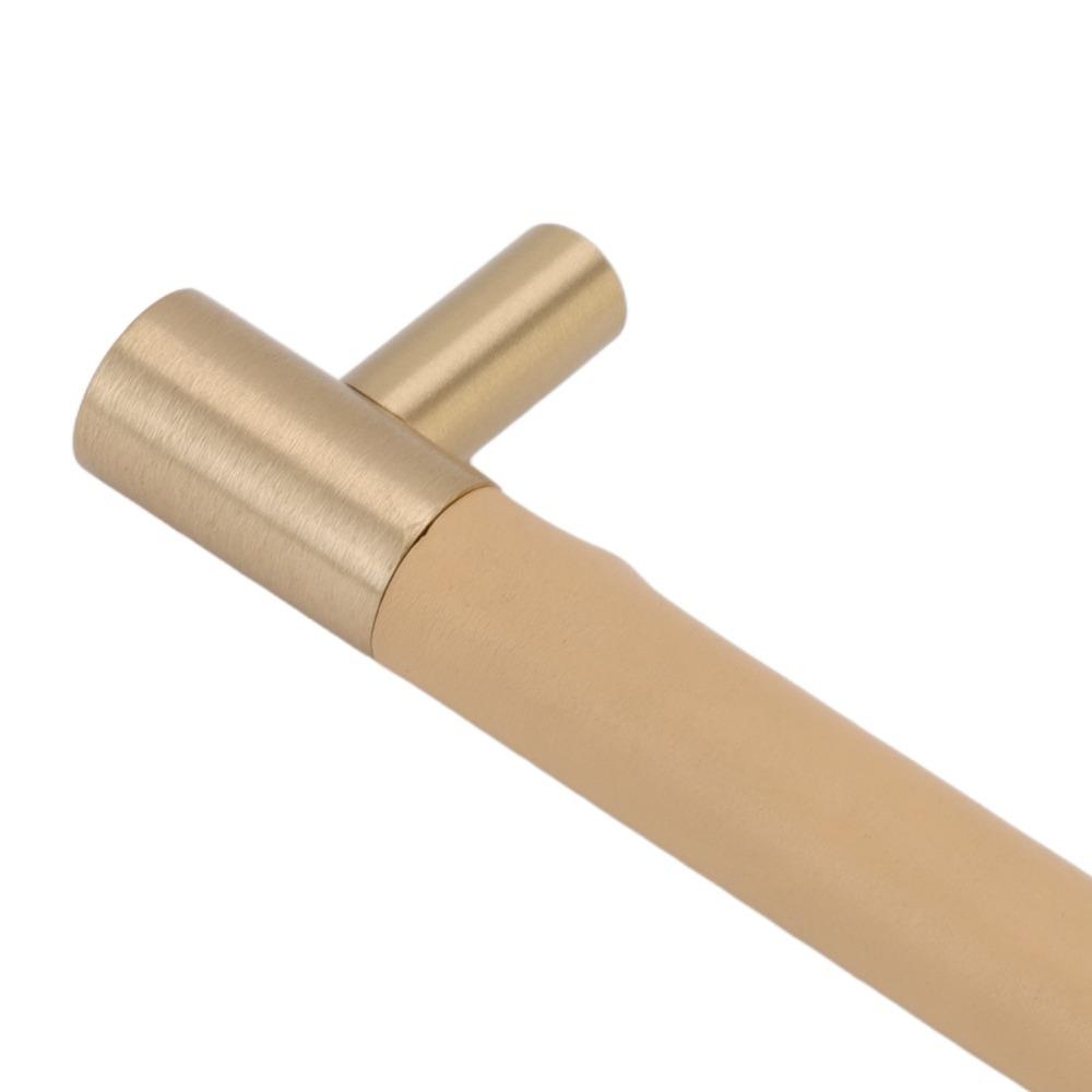 Center To Center 224mm Pull Handle Leather Texture Cupboard Handle Bar Drawer Pull Handle  Home