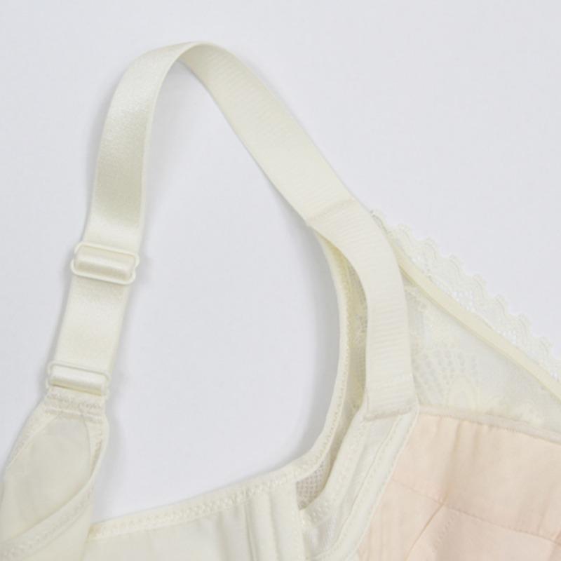 Adjustable Underwear Women's Lace Bra Large Breasts and Side Breasts with Steel Rings High-end Comfortable Push-up Bra