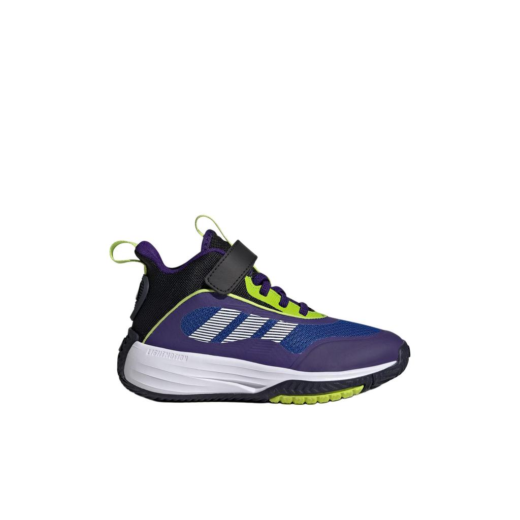 Adidas Ownthegame 3.0 K Trendy Fashion Non-Slip Durable Mid-Top Kids Basketball Shoes Kids Basketball Shoes Blue JQ3498