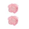 62KD 2 Piece Artificial Flower Curtain Tiebacks Metal Spring Clips for Window Drapes Drapery Holdbacks Clamps Room Decoration