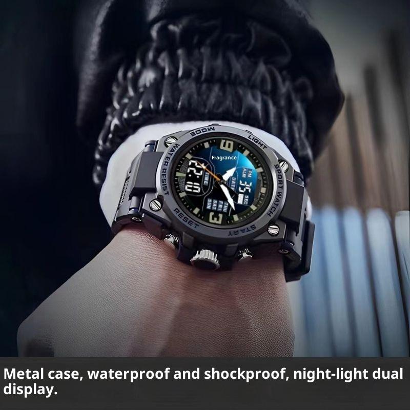 Multifunctional Luminous Alarm Clock Sports Watch Trendy Waterproof Electronic Watch