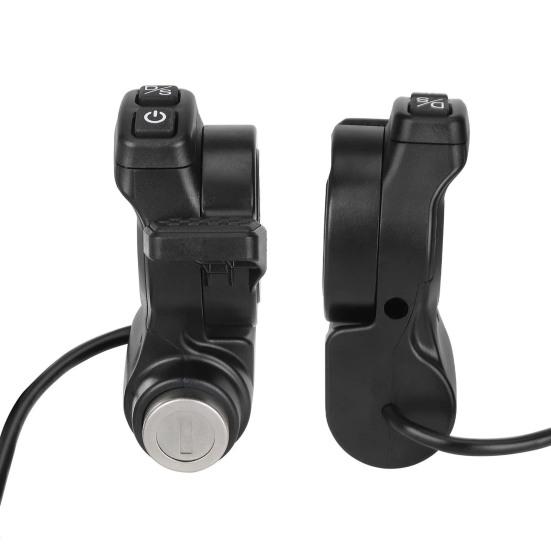 Lockable Throttle with Power Switch Electric Scooter Trigger Grip Prevents Accidental Start Plug-and-Play Replacement Part for E-Scooter Bike