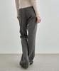 MONGDOL Semi-Bootcut Slacks Charcoal Mdpt021Charcoal