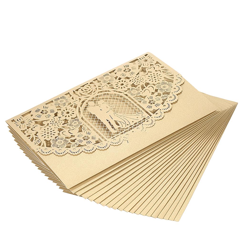 20 шт./компл., обложка для свадебных приглашений, жемчужная бумага ...