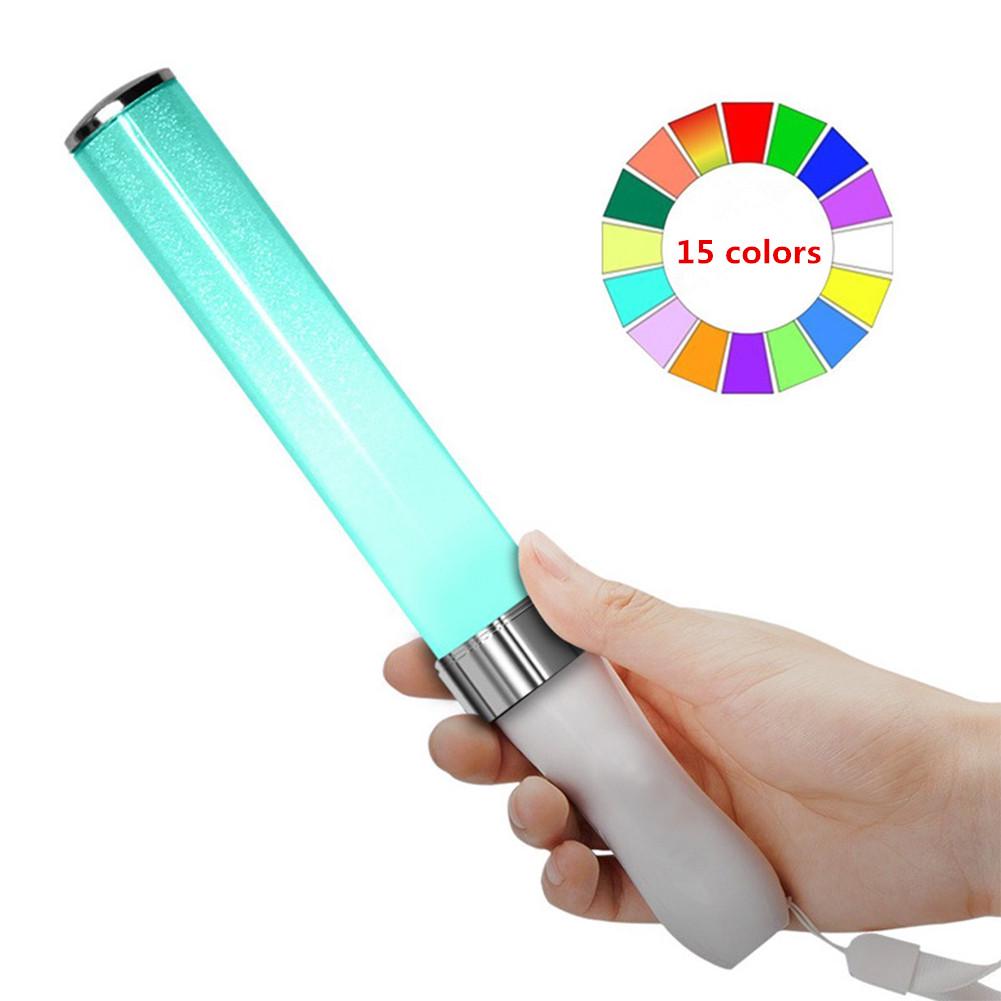 Vocal Concerts Glow Sticks LED 15 Colors Change Light Stick Party Wedding Magic Hot Camping Chemical Fluorescent Hot
