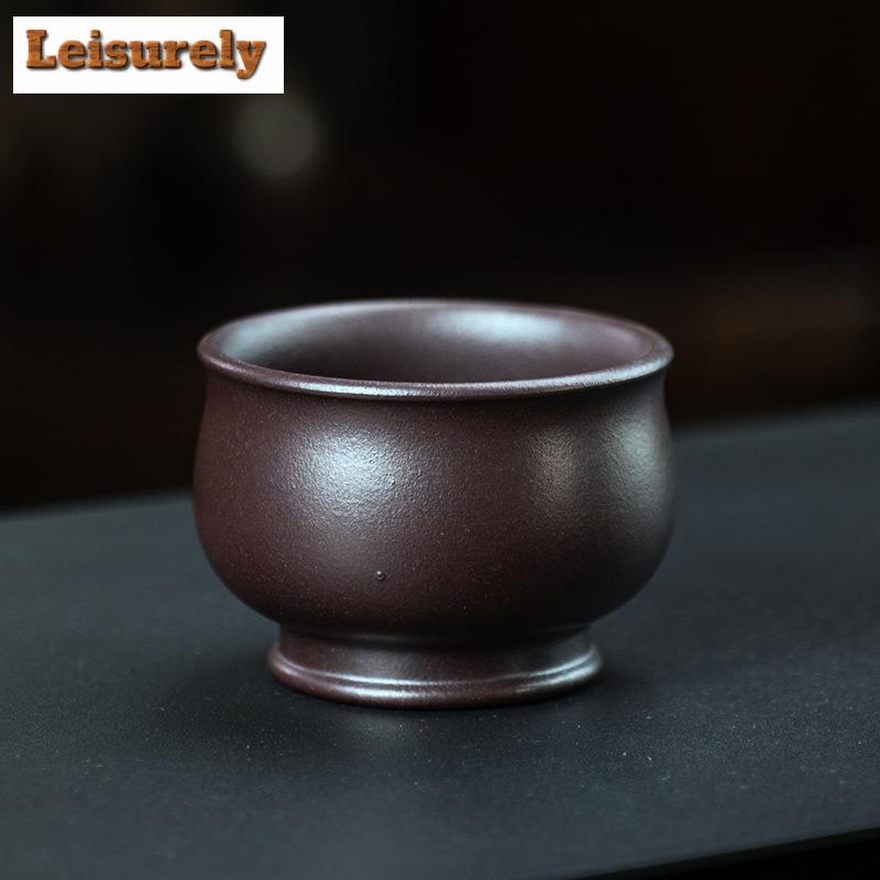 100ml Yixing Zisha Master Handmade Teacup Vintage Tea Bowl Tea Cup Set Tea-tasting Smelling Cup Jianzhan Master Cups Tea Set