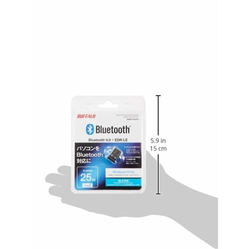 BUFFALO Bluetooth4.0 Class2 Compatible USB Adapter BSBT4D205BK