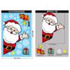 Vánoční dekorace Samolepky na okno Cartoon Elk Santa Claus Sněhulák Vánoční zrcadlové samolepky Veselé Vánoce Samolepka Nový rok