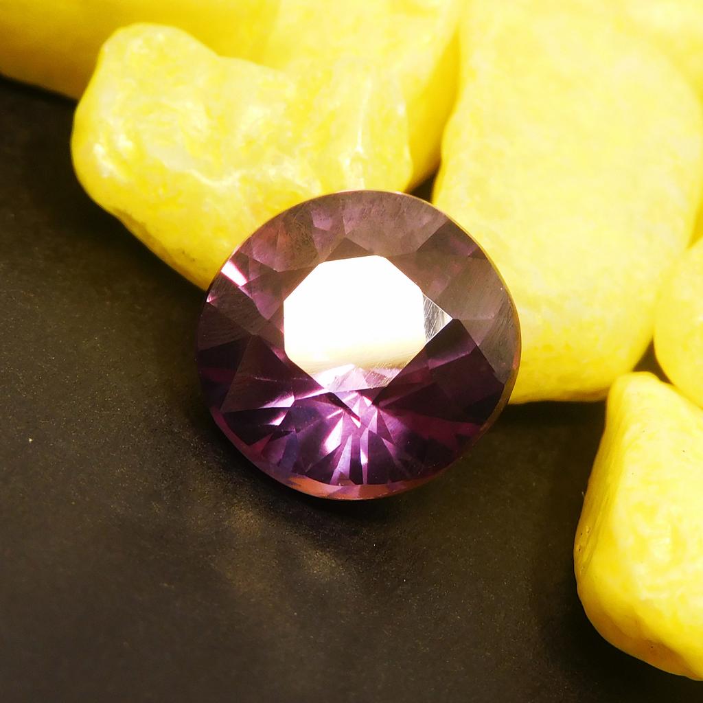 CERTIFIED 7.35 Carat Natural Alexandrite Color Change Round Cut Loose Gemstones