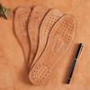 1Pair Ultra Thin Breathable Leather Shoe Insoles Large Size Absorb Sweat