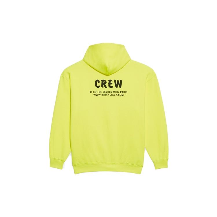 (WMNS) Balenciaga Crew Printing Hoodie Yellow Women's 578135TIV757072