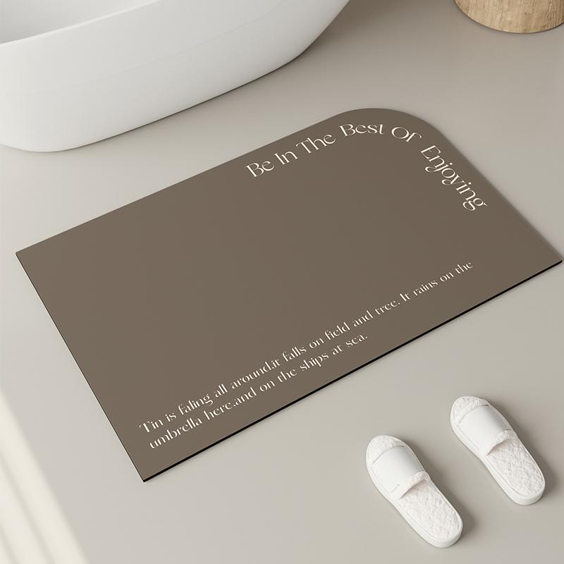Minimalistische Wind Kieselgur Kissen Badezimmer Bodenmatte Wasserabsorbierender Rutschfester Teppich Badezimmer Toilettentür Trittfußkissen 40x60cm15.7x23.6in