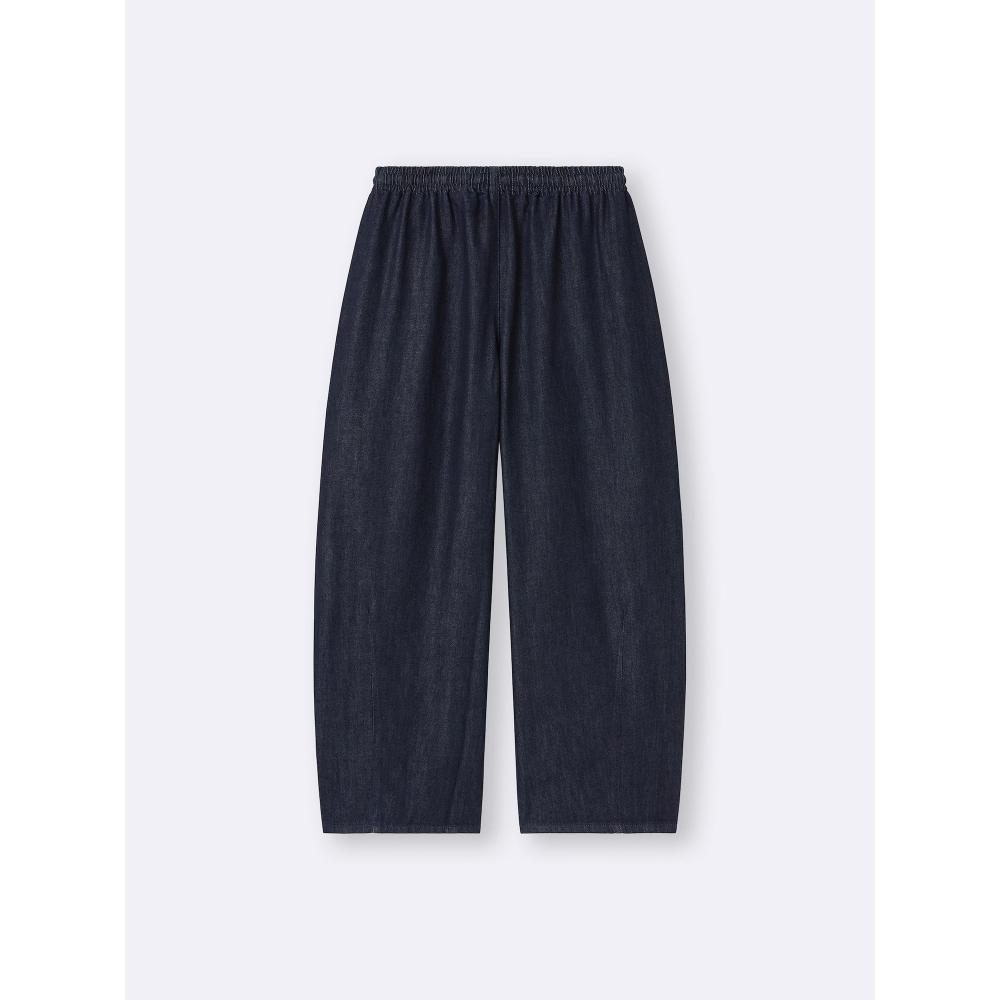 Gu By Uniqlo Light Denim Barrel Ankle Pants+ec  69.0 Cm Long 