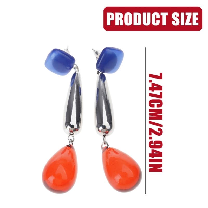 Elegantní náušnice pecky ve tvaru slzy Módní náušnice Jemná ušní bižuterie Náušnice do uší Akrylová textura pro denní nošení i na párty