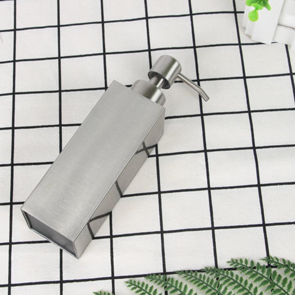 304 Stainless Steel Soap Dispenser Silver Liquid Soap Dispenser Bathroom Kitchen Sink