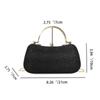 Fashion Egg Shape Evening Bag Beaded Rhinestones Chain Purse Women Clutch Bag Black Silver Gold Colors Dinner Bag Handbags