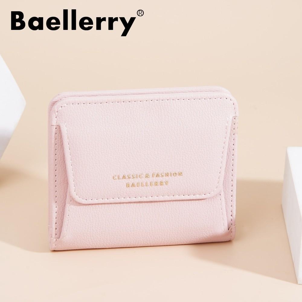 Fashion PU Leather Mini Short Wallet Fold Large Capacity ID Card Holder Korean Lightweight Student Coin Purse Women Girls