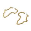 Bold Bamboo Joint Hoop Earrings: Trendy Cold Style Punk Ear Jewelry