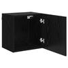 TV Wall Shelves 2 pcs Black Oak Effect 40.5 x 30 x 40 cm