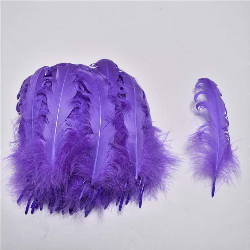 20/100pcs Colorful Curly Goose Feathers for Craftsdiy Jewelry Making Christmas Wedding Centerpiece Hat Plumas Decorativas13-18cm