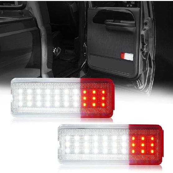 D-Lumina LED Interior Door Lights Courtesy Door Light Assembly Front or Rear Door Reflectors Panel Compatible with Fo-rd 1999-2007 F250 F350 F450