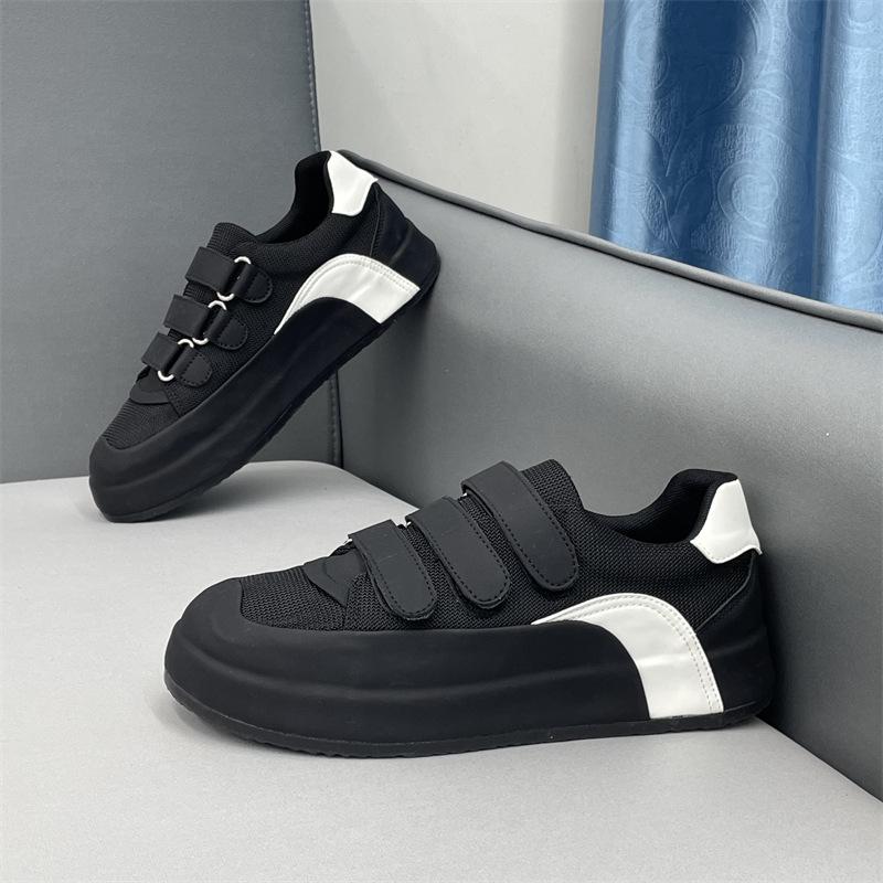 

New soft-soled breathable Velcro casual shoes board shoes Su Chaozi dnh 38 leather shoe size