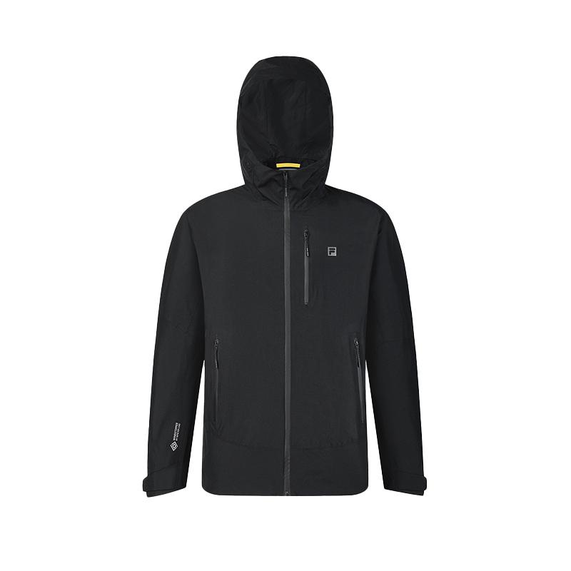 FILA X BBC EARTH Mountain Cocoon Solid Color Fashion Outdoor Jacket Men Jacket Deep-Black A11M437701FBK