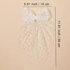 Fashion Elegant Lace Bow Hairpin Flower Embroidery Vintage Princess Style Hair Clip Mesh Ribbon Kids Hair Accessories Teenager