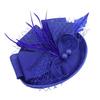Vintage Exquisite Feathers Fascinator Hat Bowknot Elegant Tea Party Mesh Hair Band Sweet Hair Hoop Bride Headdress Dance Show