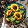 Metal Tin Sign Flower Sunflower Wall Art Durable Indoor Outdoor Decor Plaque
