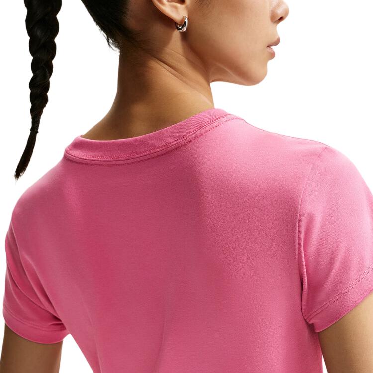 Nike Sportswear Regular T Shirt Women's Peony Red/Sail White FV5509-641