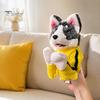 Entertaining Animal Themed Puppets Boxing Husky Hand Puppet, Fighting Glove Toy with Sound Sounding Plush Toys for Pets Effects, Kung Fu Dog