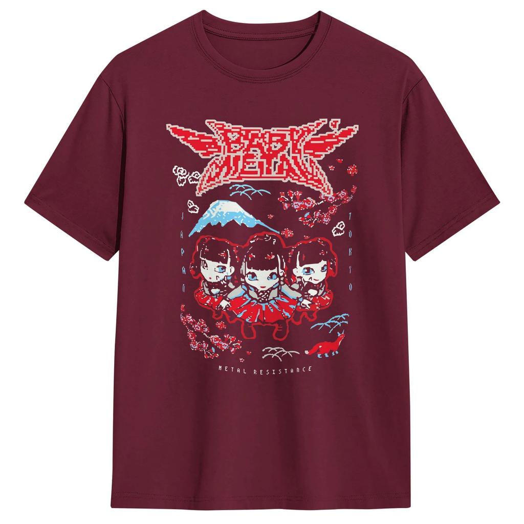 Baby Metal Tokyo Unisex T Shirts Humor Tee Shirt Short Sleeve Crew Neck TShirts Pure Cotton Adult Tops