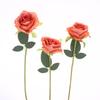 3Pcs Artificial Rose Flower Single Stem Fake Rose For Proposal Wedding Bouquet Home Party Table Centerpiece Decoration
