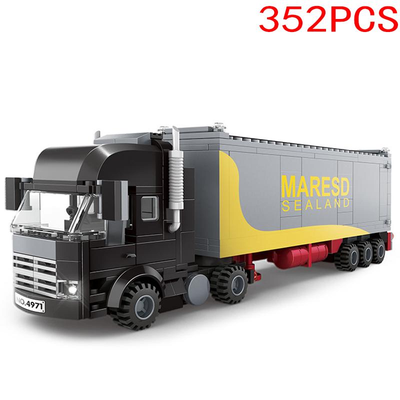 2022 City Speed Formula Transporter Bricks Big Cargo Truck Blocks Building Car Figures Set Vehicle Model Childrens Toys