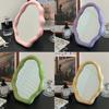 Cream Style Makeup Mirror Series Irregular Decoration Cloud Makeup Mirror Desktop Stand Desktop Home Makeup Mirror