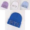 Nyc Letters Beanie Hat For Men And Women With Rhinestones For Autumn And Winter
