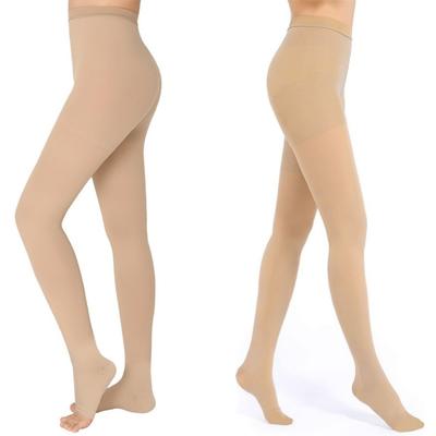 Duurzame En Veilige 20 - 30 MmHg Compressiekousen Gesloten/Open Teen Taillehoogte Compressie Leggings Voor Oedeem Spataderen Zwelling Zwangeren